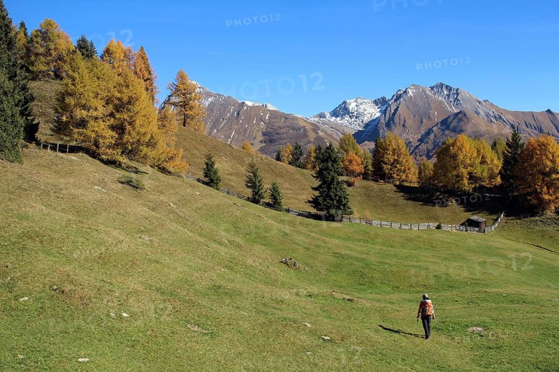 Woman in the mountains