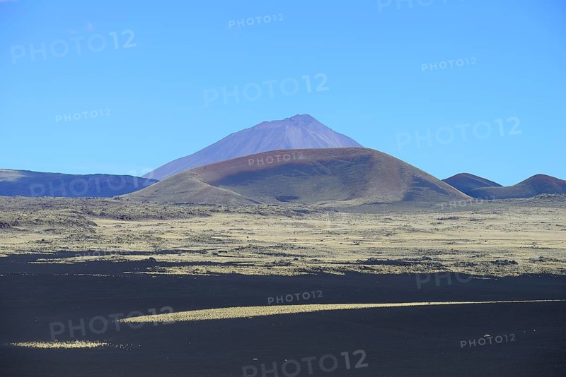 Volcanic lunar landscape