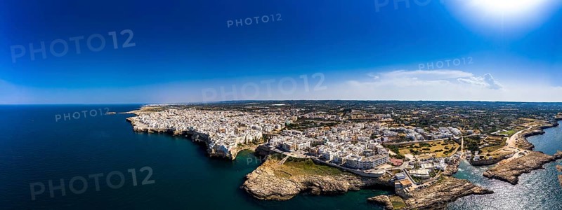 Aerial view of Polignano a Mare