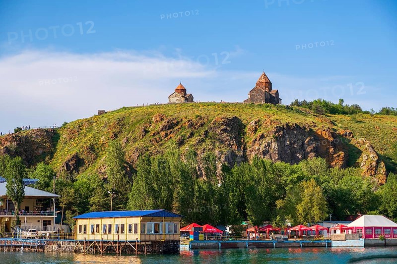 Armenian Orthodox Church Sevanavank above Lake Sevan