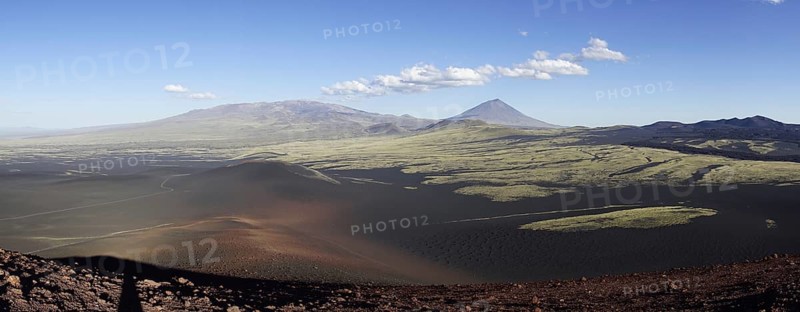 Volcanic lunar landscape
