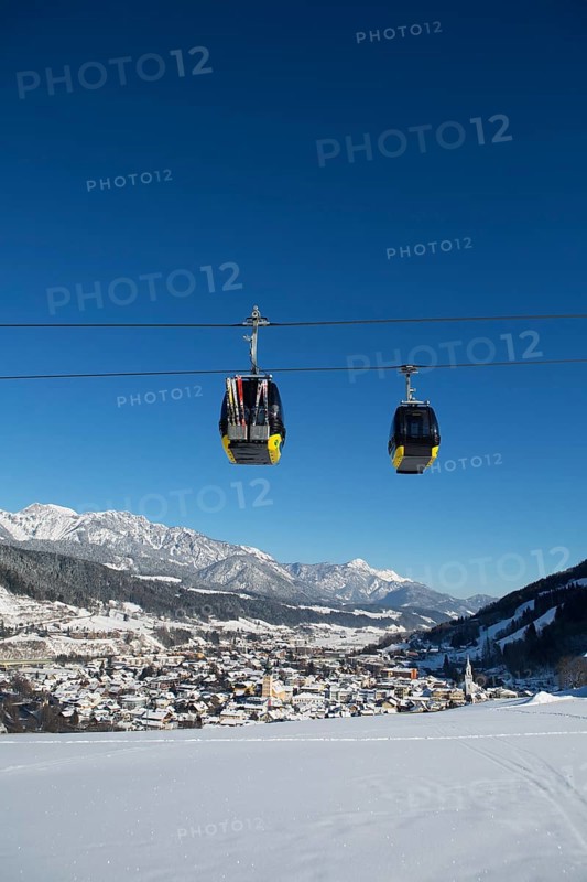 Schladming with Planai West cable car