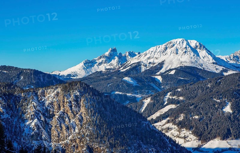 View from the Reiteralm to the Bischofsmuetze and Dachstein