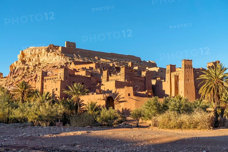 Panoramic view of clay town Ait Ben Haddou