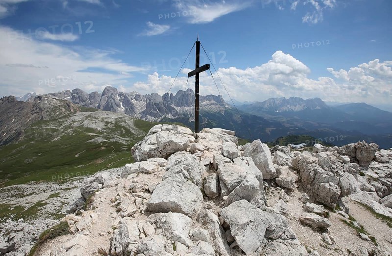 The Petzpipfel in front of the Catinaccio