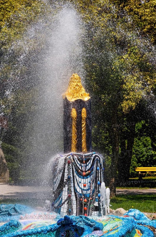 Moses Fountain by the artist Prof. Ernst Fuchs