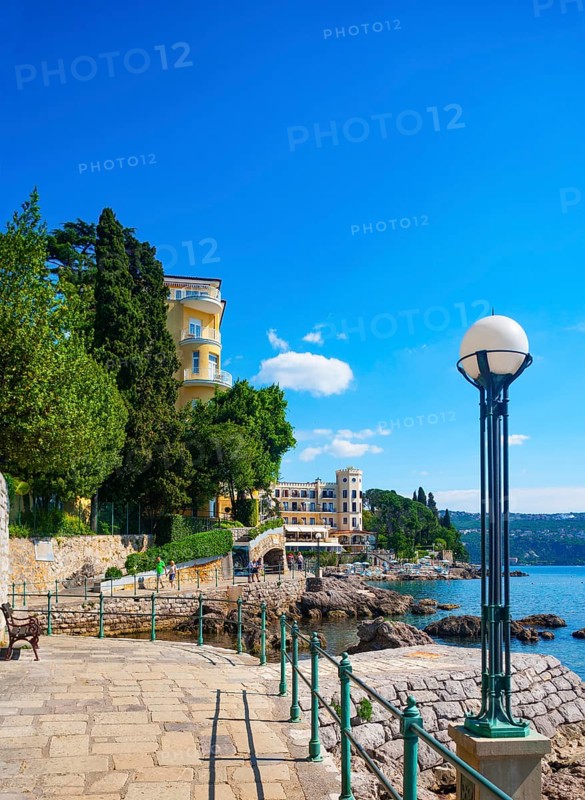 Seaside promenade Lungomare with hotels