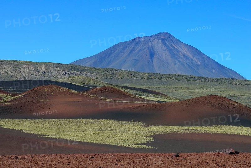 Volcanic lunar landscape
