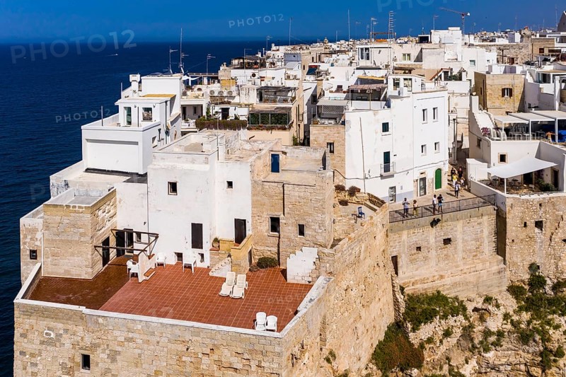 Aerial view of Polignano a Mare