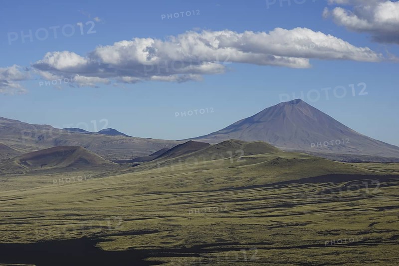 Volcanic lunar landscape