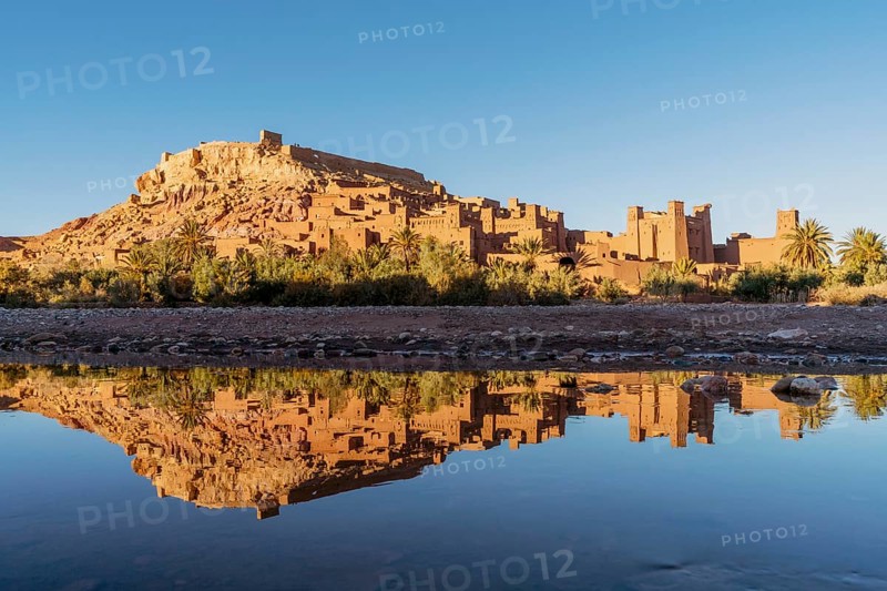Panoramic view of clay town Ait Ben Haddou