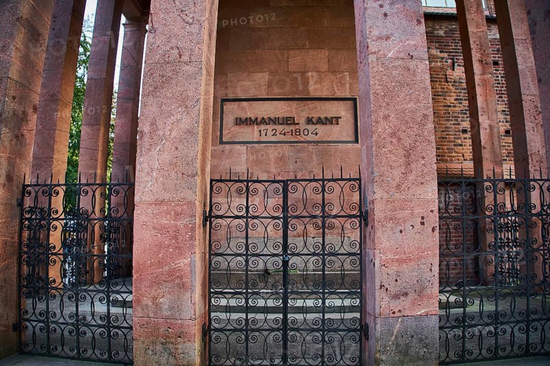 Tomb of Kant next to the Koenigsberg Cathedral on the Kant Island