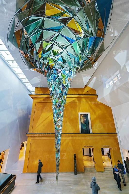 Sculpture 'Wirbelwerk' by Olafur Eliasson in the entrance area