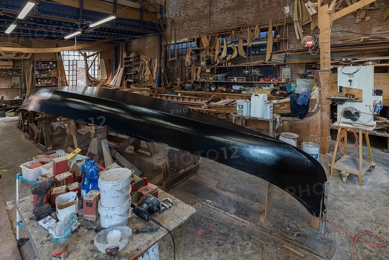 Construction of a nacelle in a boat yard