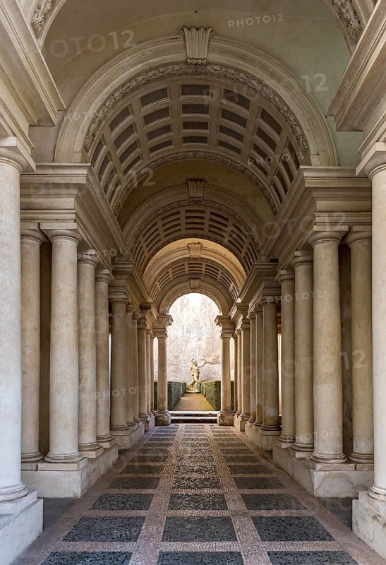 Forced perspective gallery by Francesco Borromini at Palazzo Spada