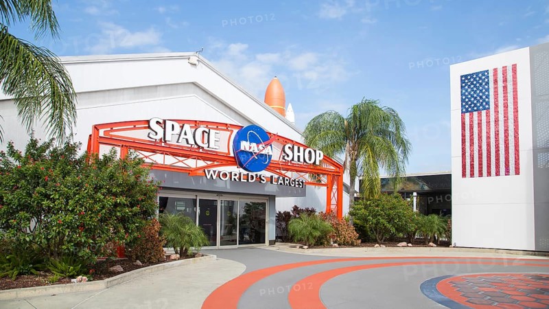 Entrance to the Space Shop at Kennedy Space Center