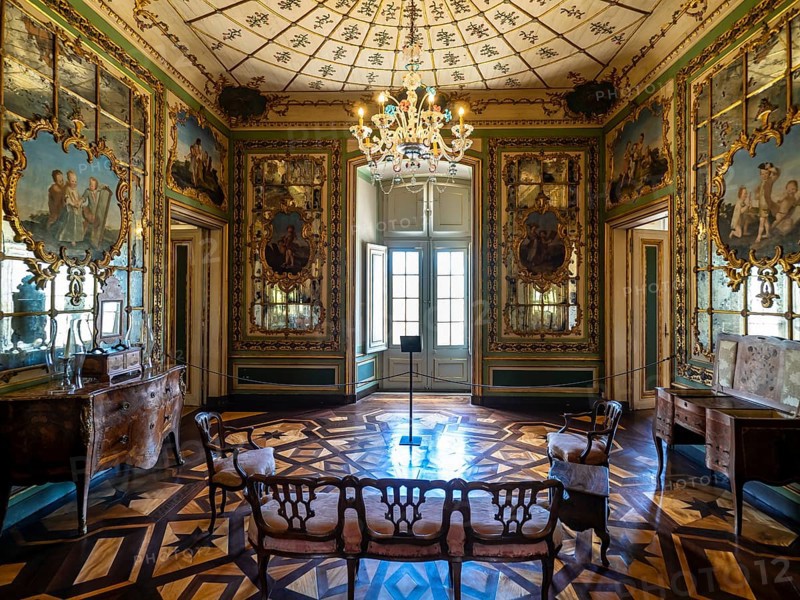 Interior view Palacio Nacional de Queluz