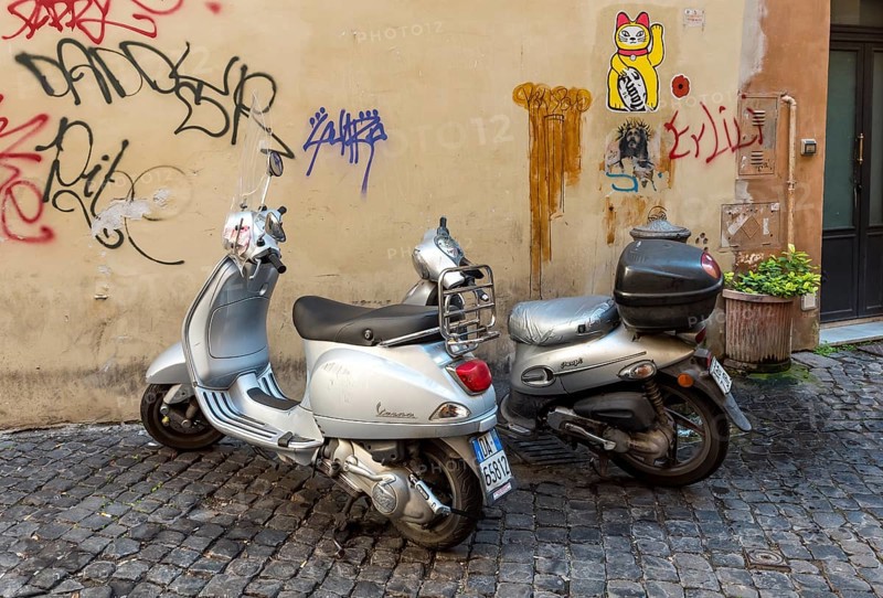 Two scooters in Trastevere