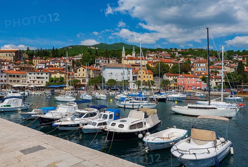Port and village view