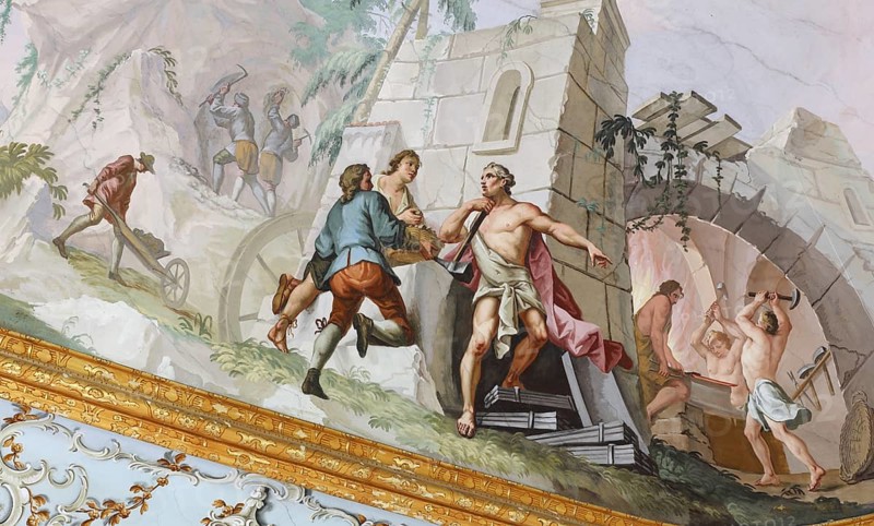 Ceiling fresco by Martin Heigl