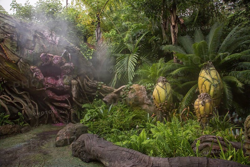 Artificial landscape in the Pandora theme area