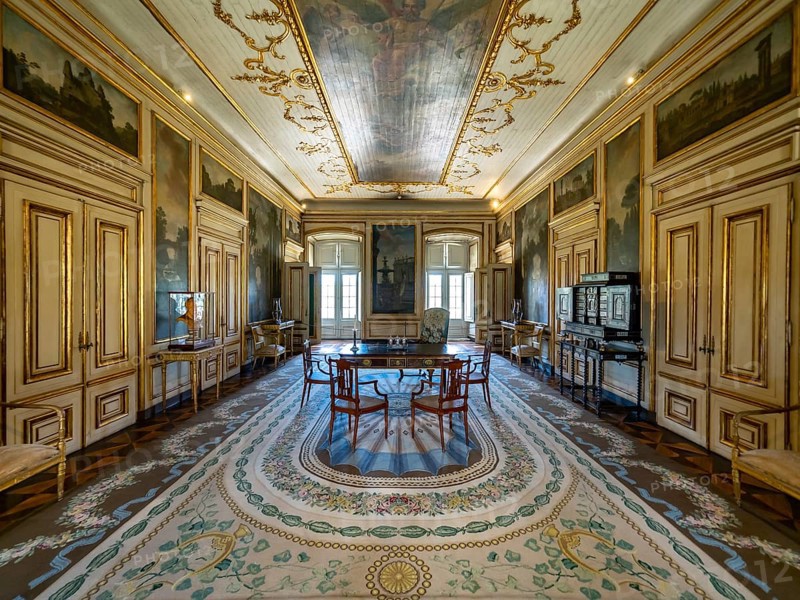 Interior view Palacio Nacional de Queluz