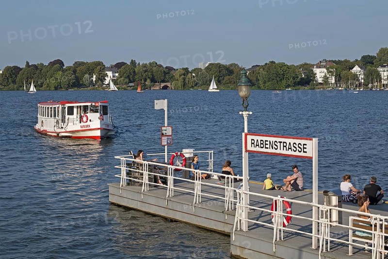 Liner on the Outer Alster Lake