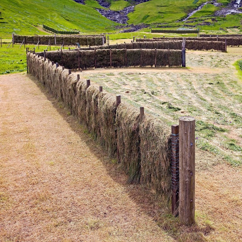 Traditional drying rack for drying grass and making hay