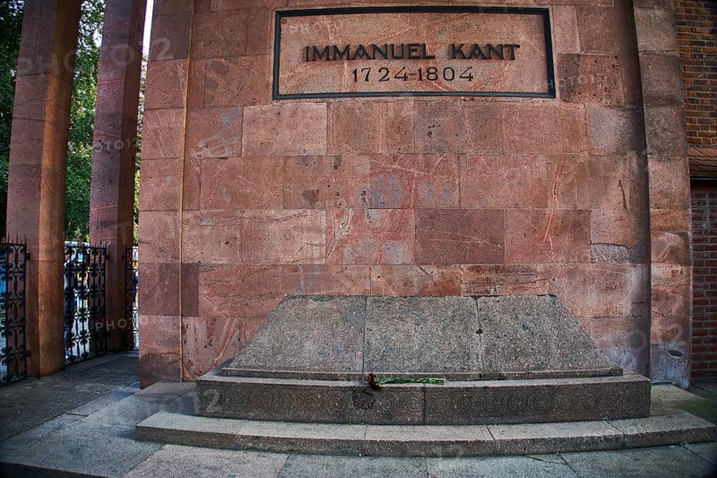 Tomb of Kant next to the Koenigsberg Cathedral on the Kant Island