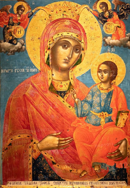 Icon of the Virgin Mary in the Archaeological Museum of Varna