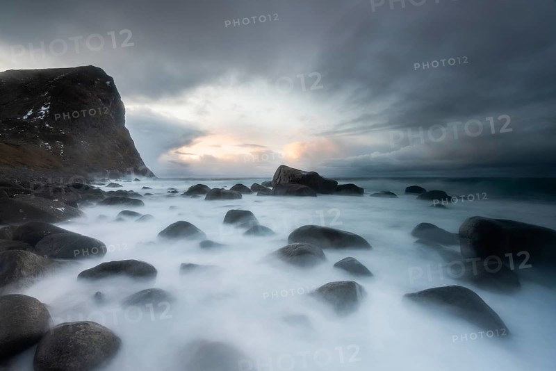 Beach at the blue hour