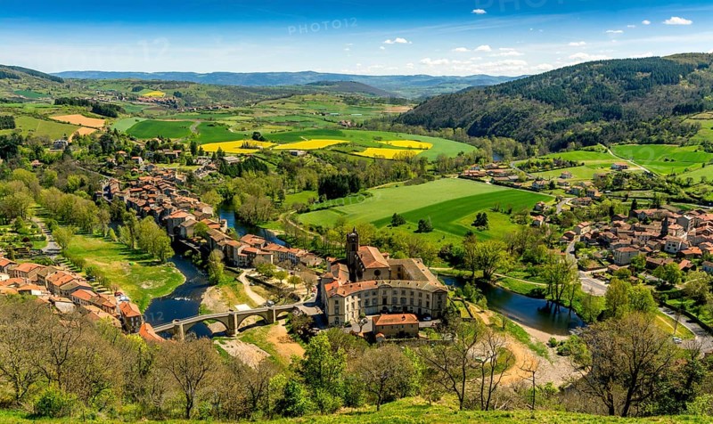 Meander on the Allier river