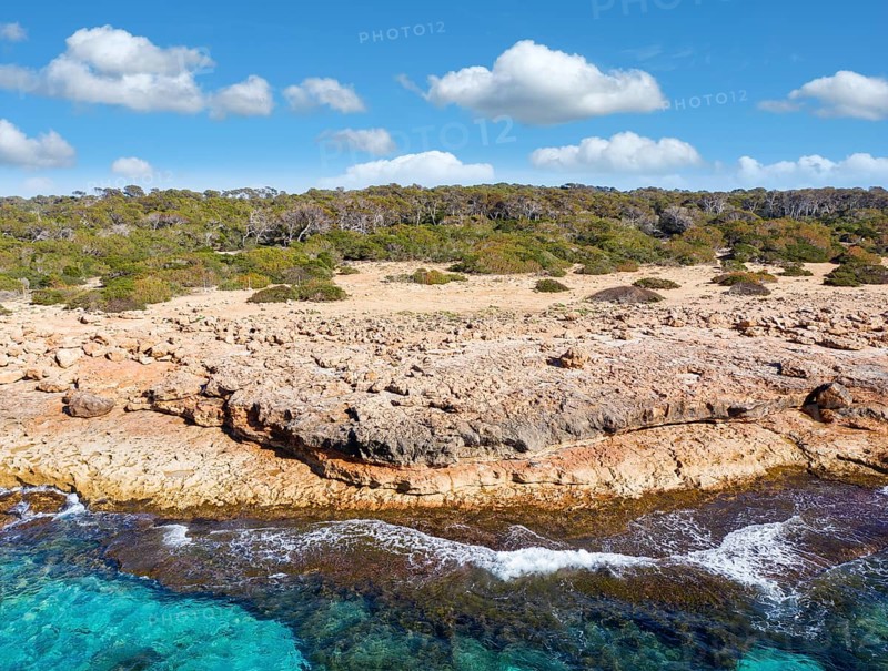 Rocky coast at Cap de ses Salines