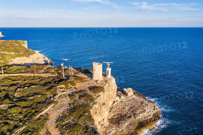 Watchtower Torre d'en Beu near Cala Figuera