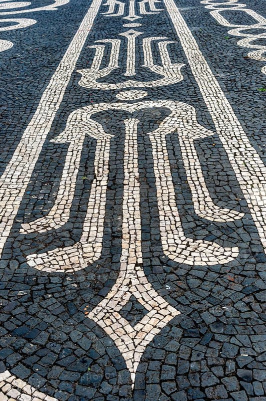 Stylishly paved street