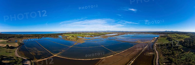 Panorama of salt flats
