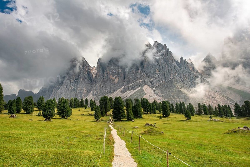 Hiking trail at the Gschnagenhardt Alm