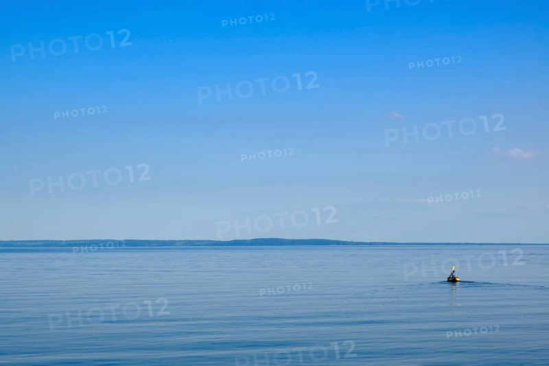 Canoeists in the sea Kattegat