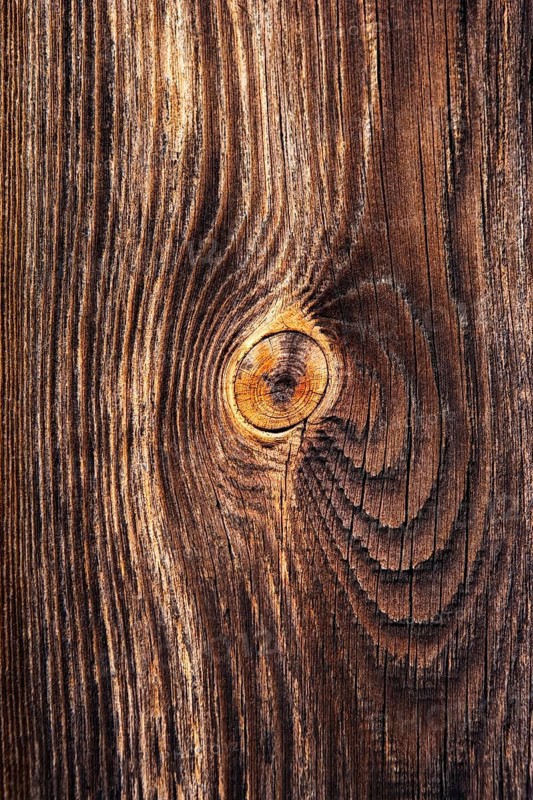 Weathered wood with knothole