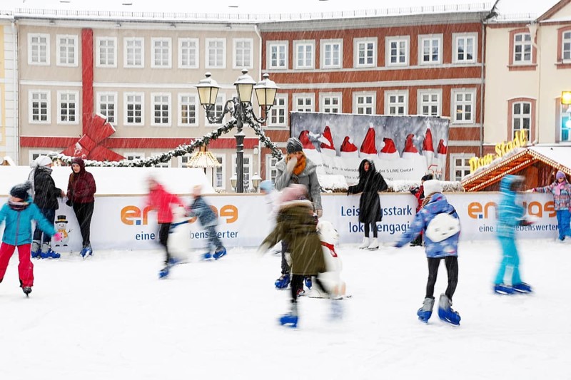 Christmas skating rink