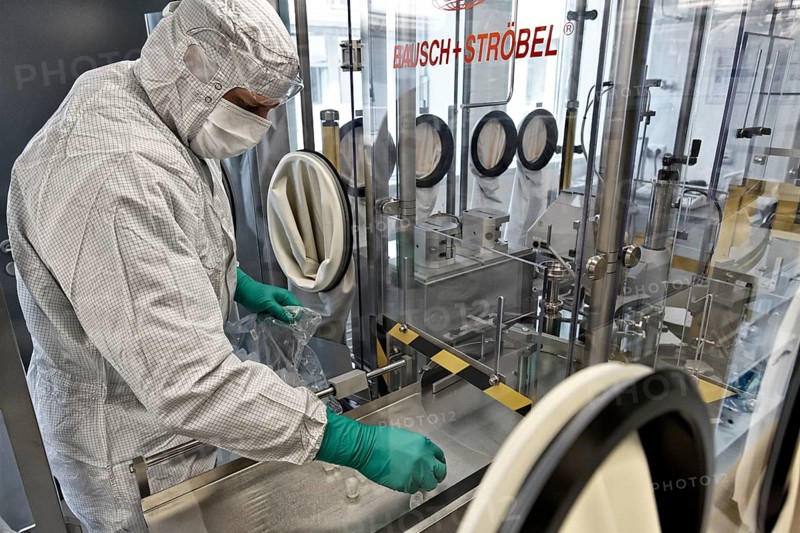Laboratory assistant researching a vaccine against coronavirus