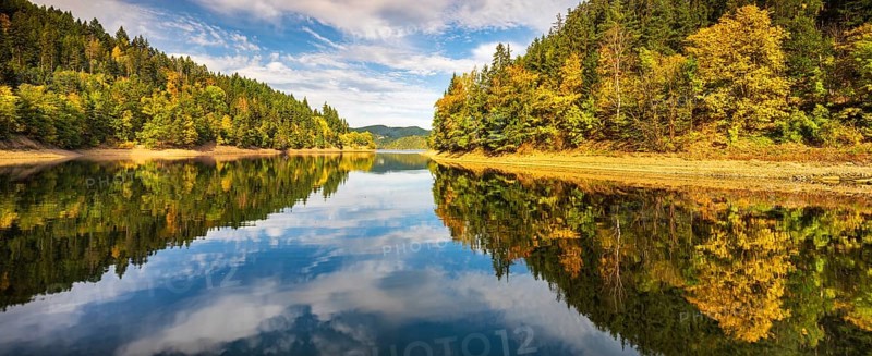 Autumn at the Hohenwarte reservoir