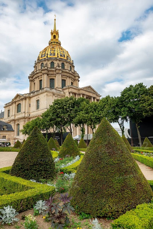 Cathedral of the Invalides with golden dome