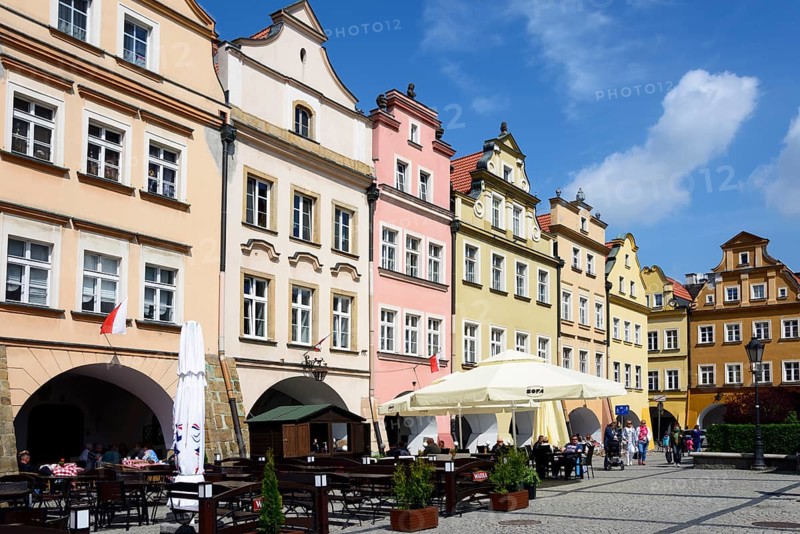 Bower houses on the town hall square