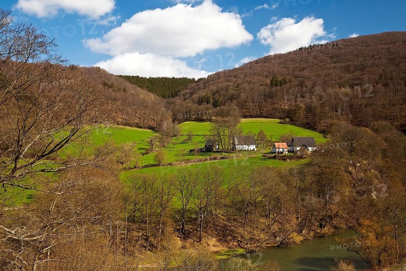 View of the landscape in Nachrodt