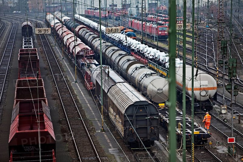 Train formation plant in the suburb of Vorhalle