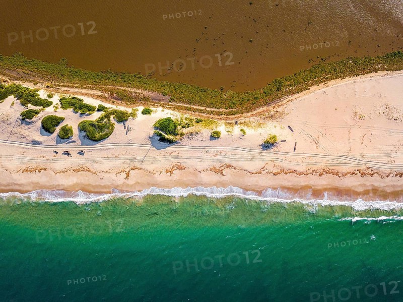 Aerial view of Macaneta Beach