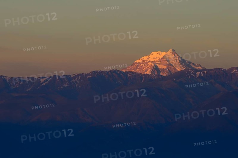 Morning light on the summit of Aconcagua