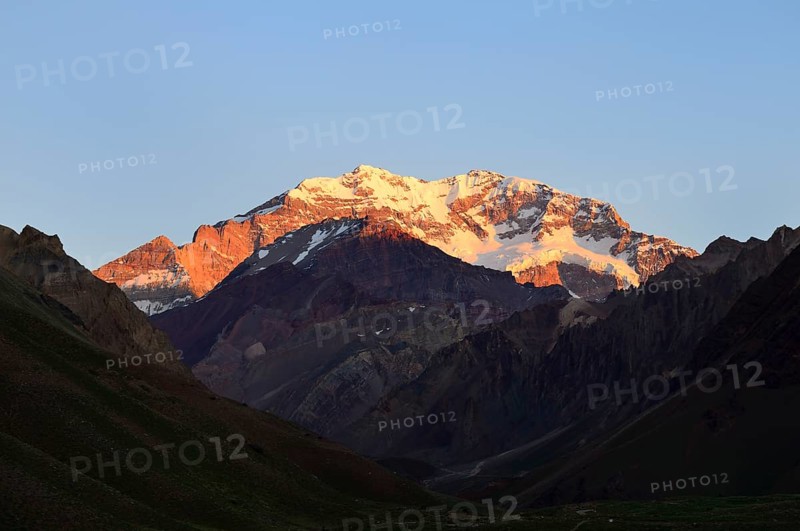Summit of Cerro Aconcagua at sunrise