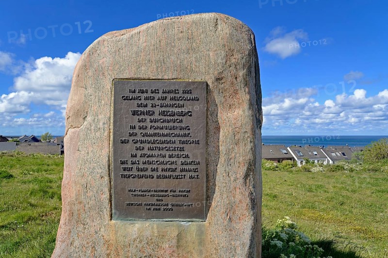 Memorial stone for the physicist and Nobel Prize winner Werner Heisenstein